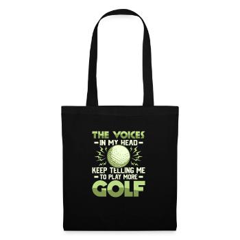 The Voices In My Head Keep Telling Me Golf Golfer - Tote Bag - black - Front