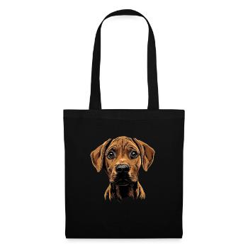 Rhodesian Ridgeback - Stoffbeutel - Schwarz - Vorne