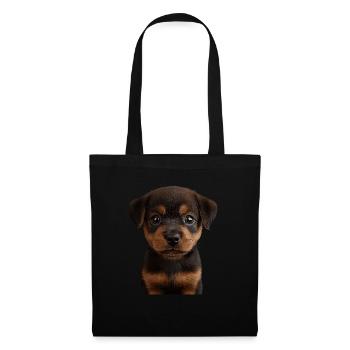 Rottweiler - Stoffbeutel - Schwarz - Vorne