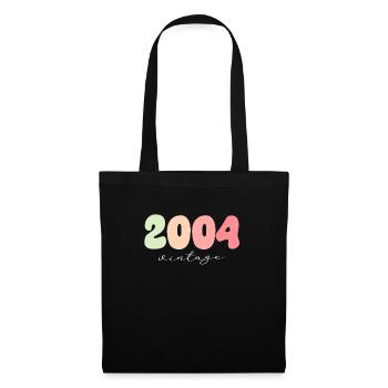 Date de naissance Année de naissance 2004 - Sac en tissu - noir - Devant