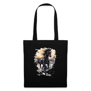Horse Horses Riding Yellowstone Rider Rip Stable - Tote Bag - black - Front