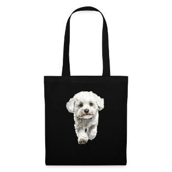 Bichon Frisé - Stoffbeutel - Schwarz - Vorne
