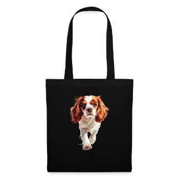 Cavalier King Charles - Stoffbeutel - Schwarz - Vorne