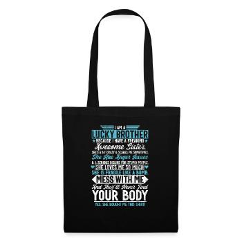 Sister Brother Matching Siblings Twins - Tote Bag - black - Front