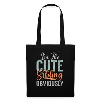 Sister Brother Matching Siblings Twins - Tote Bag - black - Front
