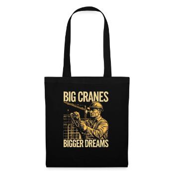 Crane Operator Job Profession Construction Worker - Tote Bag - black - Front