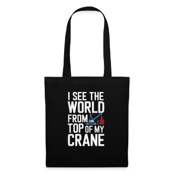 Crane Operator Job Profession Construction Worker - Tote Bag - black - Front