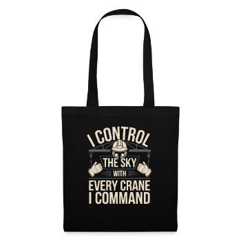 Crane Operator Job Profession Construction Worker - Tote Bag - black - Front