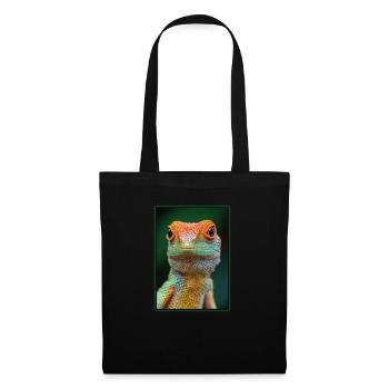 Lézards Lézard - Sac en tissu - noir - Devant