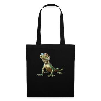 Lézards Lézard - Sac en tissu - noir - Devant