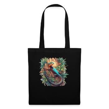 Lézards Lézard - Sac en tissu - noir - Devant