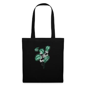 Tropical Leaves Design - Tote Bag - black - Front