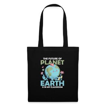 L’avenir de la planète Terre Enseignant Jour de la Terre - Sac en tissu - noir - Devant