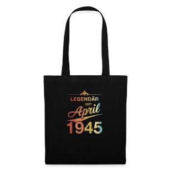 80th Birthday Legendary April 1945 Volume 45 - Tote Bag - black - Front