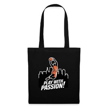JOUER AU BASKETBALL - Sac en tissu - noir - Devant