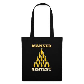 Men's Eye Test Beer Saying - Tote Bag - black - Front