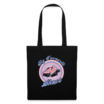 Rollerskater My Shoes Roller Skate Disco - Tote Bag - black - Front
