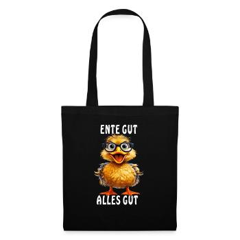 ENTE GUT ALLES GUT - Stoffbeutel - Schwarz - Vorne