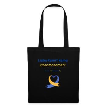 Liebe kennt keine Chromosomen - Stoffbeutel - Schwarz - Vorne