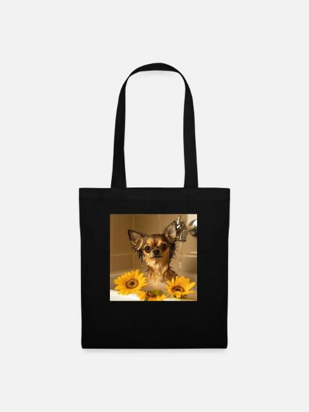 Chihuahua - Stoffbeutel - Schwarz