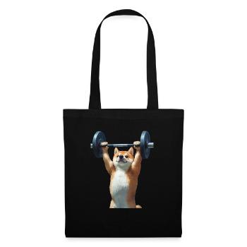 Shiba Inu - Stoffbeutel - Schwarz - Vorne
