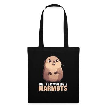 Marmottes Marmottes - Sac en tissu - noir - Devant