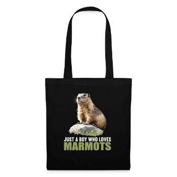 Marmottes Marmottes - Sac en tissu - noir - Devant
