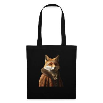 Fuchs - Stoffbeutel - Schwarz - Vorne
