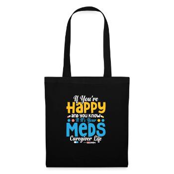 If You're Happy And You Know Caregiving Carer - Tote Bag - black - Front