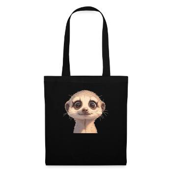 Meerkat Erdmännchen - Stoffbeutel - Schwarz - Vorne