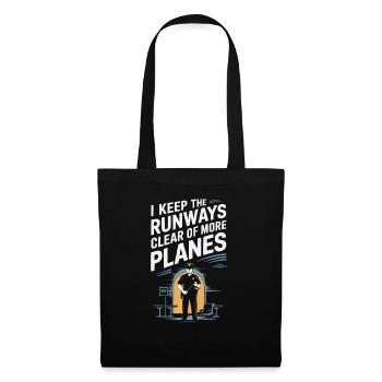 Airport Police Officer Aviation Careers Job - Tote Bag - black - Front