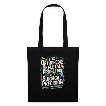 Chirurgien orthopédiste Médecine médicale Orthopédique - Sac en tissu - noir - Devant