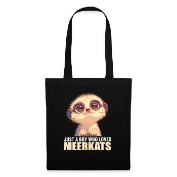Meerkat Erdmännchen - Stoffbeutel - Schwarz - Vorne