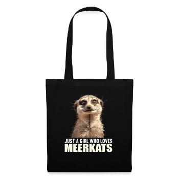 Meerkat Erdmännchen - Stoffbeutel - Schwarz - Vorne