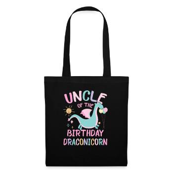 Oncle De La Fille D’anniversaire Fête De Famille Dracon - Sac en tissu - noir - Devant