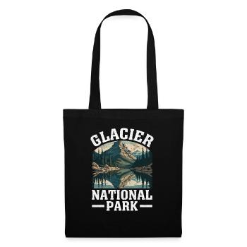 Conception de la nature du parc national des Glaciers - Sac en tissu - noir - Devant