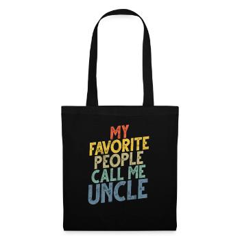 Best Uncle Proud Uncle Quote Humor - Tote Bag - black - Front