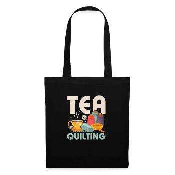 Tea & Quilting Sewing Quilter - Tote Bag - black - Front