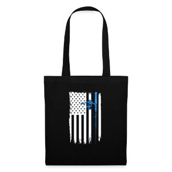 Flag Fishing Rod - Tote Bag - black - Front