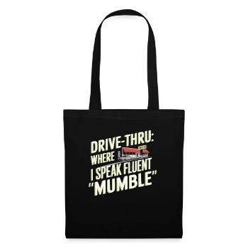Drive Thru Operator Job Profession Fast Food - Tote Bag - black - Front