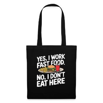 Drive Thru Operator Job Profession Fast Food - Tote Bag - black - Front