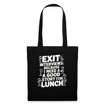HR Manager Human Resource Employee Exit Interview - Tote Bag - black - Front