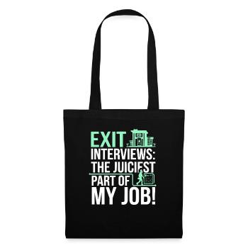 HR Manager Human Resource Employee Exit Interview - Tote Bag - black - Front