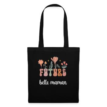 future beautiful mom boho bohemian flowers stepmom - Tote Bag - black - Front