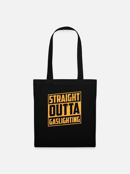 Echtes Professionelles Gaslighting - Stoffbeutel - Schwarz