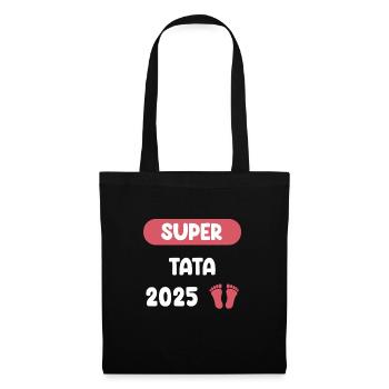 super 2025 tata annonce grossesse - Sac en tissu - noir - Devant