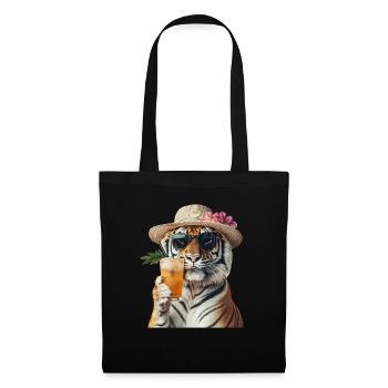 Tiger - Stoffbeutel - Schwarz - Vorne