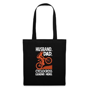 Gravel Bike Cyclocross With Cyclocross - Tote Bag - black - Front