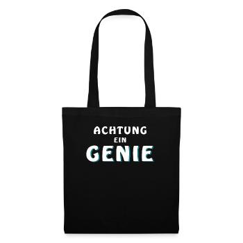 ATTENTION A GENIUS - Tote Bag - black - Front