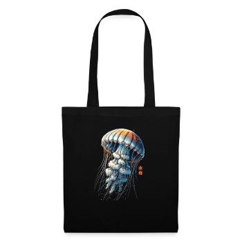 Méduse rétro vintage méduse esthétique japonaise - Sac en tissu - noir - Devant